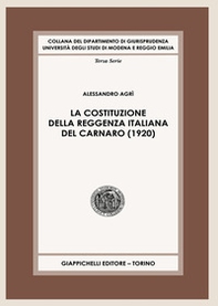 La Costituzione della Reggenza italiana del Carnaro (1920) - Librerie.coop La Costituzione della Reggenza italiana del Carnaro (1920) - Librerie.coop