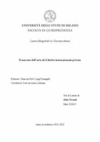Il mercato dell'arte ed il diritto internazionale privato - Librerie.coop