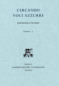 Cercando voci azzurre - Librerie.coop