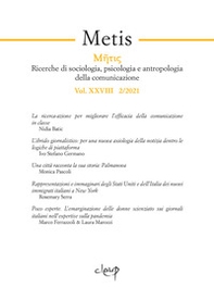 Metis. Ricerche di sociologia, psicologia e antropologia della comunicazione - Librerie.coop