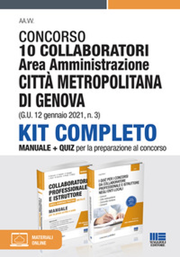 Concorso 10 collaboratori Area amministrazione Città metropolitana di Genova (G.U. 12 gennaio 2021, n. 3) - Librerie.coop Concorso 10 collaboratori Area amministrazione Città metropolitana di Genova (G.U. 12 gennaio 2021, n. 3) - Librerie.coop