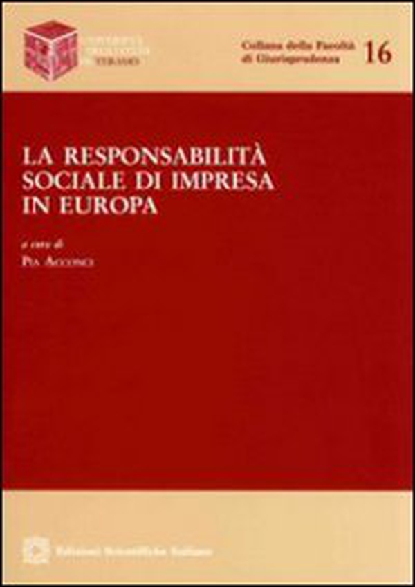 La responsabilità sociale di impresa in Europa - Librerie.coop La responsabilità sociale di impresa in Europa - Librerie.coop
