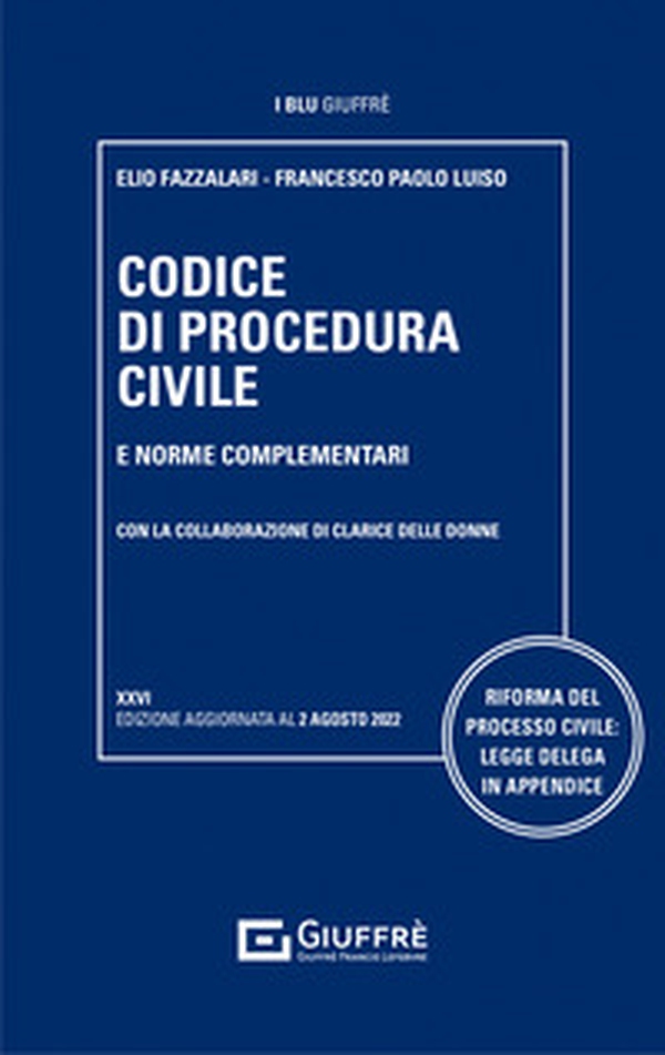 Codice di procedura civile e norme complementari - Librerie.coop Codice di procedura civile e norme complementari - Librerie.coop