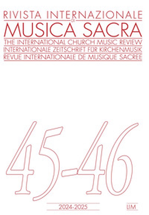 Rivista internazionale di musica sacra. Ediz. italiana e inglese - Librerie.coop