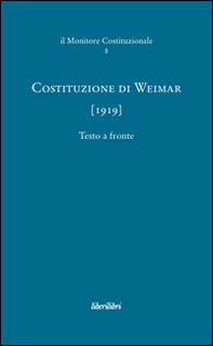Costituzione di Weimar (1919) - Librerie.coop