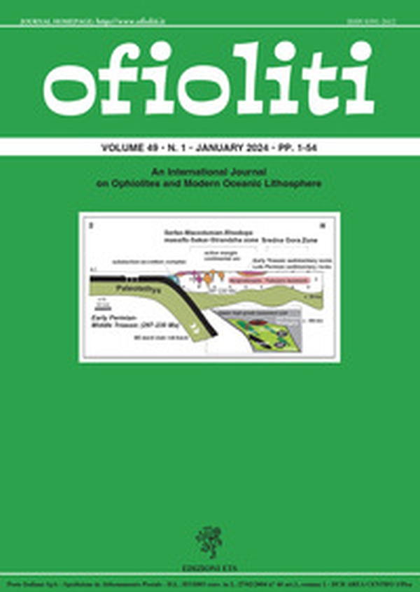 Ofioliti. An international journal on ophiolites and modern oceanic lithosphere - Vol. 49\1 - Librerie.coop Ofioliti. An international journal on ophiolites and modern oceanic lithosphere - Vol. 49\1 - Librerie.coop