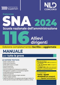 Concorso 116 allievi dirigenti SNA 2024. Manuale per la preparazione al concorso - Librerie.coop Concorso 116 allievi dirigenti SNA 2024. Manuale per la preparazione al concorso - Librerie.coop
