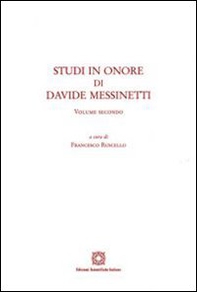 Studi in onore di Davide Messinetti - Librerie.coop