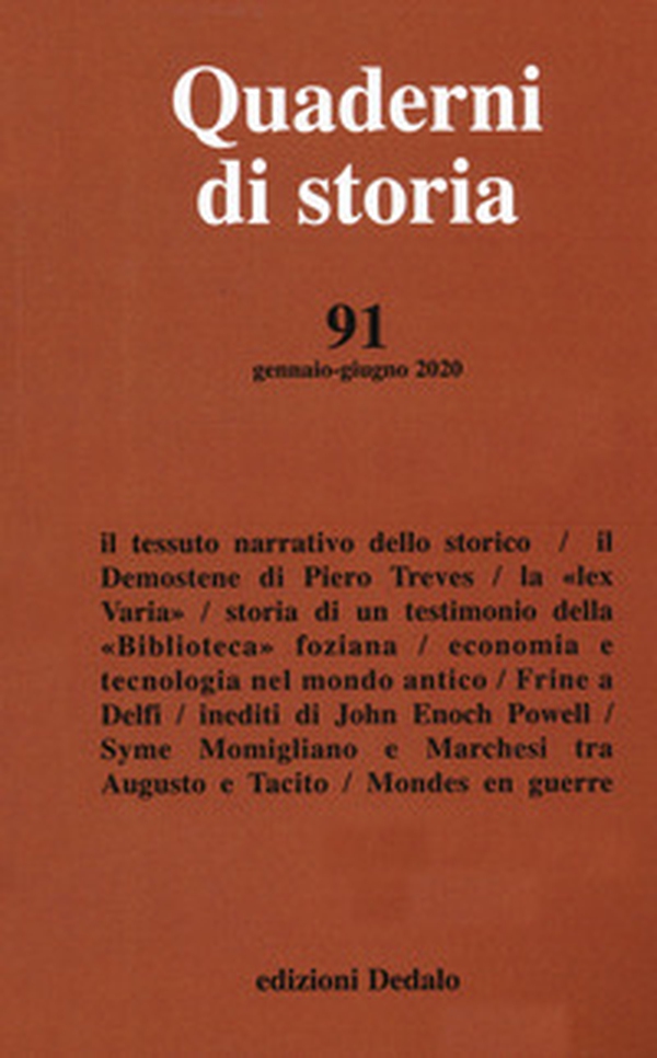 Quaderni di storia - Vol. 91 - Librerie.coop Quaderni di storia - Vol. 91 - Librerie.coop