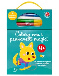 Coloro con i pennarelli magici 4+. Album azzurro - Librerie.coop