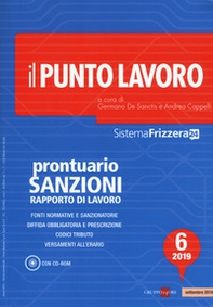 Il punto lavoro. Prontuario sanzioni rapporto di lavoro 2019 - Librerie.coop