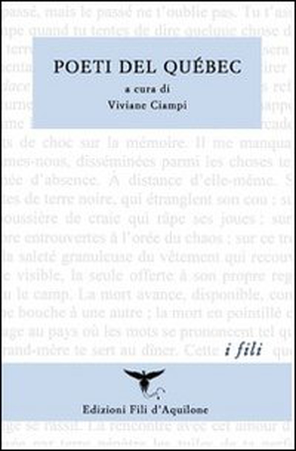 Poeti del Québec - Librerie.coop Poeti del Québec - Librerie.coop