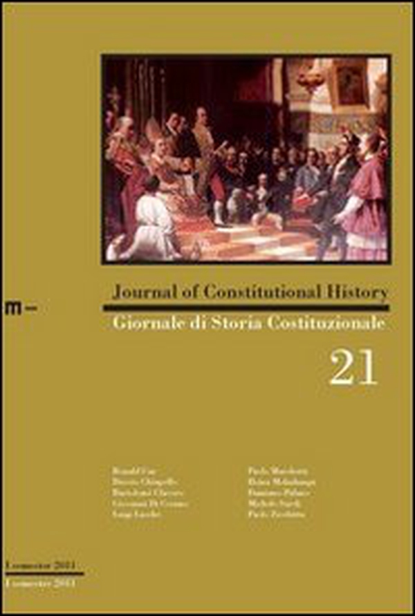 Giornale di storia costituzionale. Primo semestre 2011 - Vol. 21 - Librerie.coop Giornale di storia costituzionale. Primo semestre 2011 - Vol. 21 - Librerie.coop