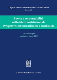 Potere e responsabilità nello Stato costituzionale. - Librerie.coop