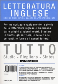 Tutto letteratura inglese. Schemi riassuntivi, quadri di approfondimento - Librerie.coop