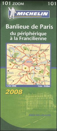 Banlieue de Paris. Du périphérique à la Francilienne 1:53.000. Ediz. francese e tedesca - Librerie.coop