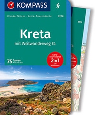 Guida escursionistica n. 5970. Kreta mit Weitwanderweg E4. Con carta - Librerie.coop