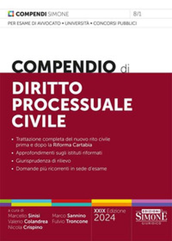Compendio di diritto processuale civile - Librerie.coop Compendio di diritto processuale civile - Librerie.coop