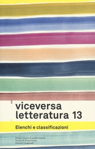 Viceversa Letteratura. Rivista svizzera di scambi letterari - Vol. 13 - Librerie.coop