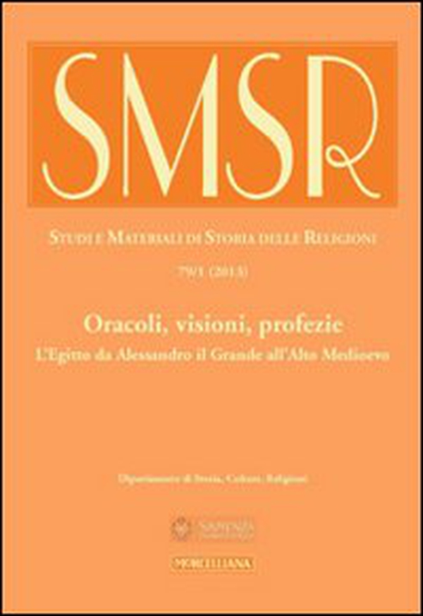SMSR. Studi e materiali di storia delle religioni - Librerie.coop SMSR. Studi e materiali di storia delle religioni - Librerie.coop