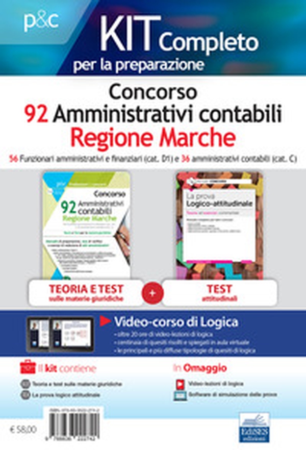 Kit Concorso 92 amministratori contabili Regione Marche - Librerie.coop Kit Concorso 92 amministratori contabili Regione Marche - Librerie.coop
