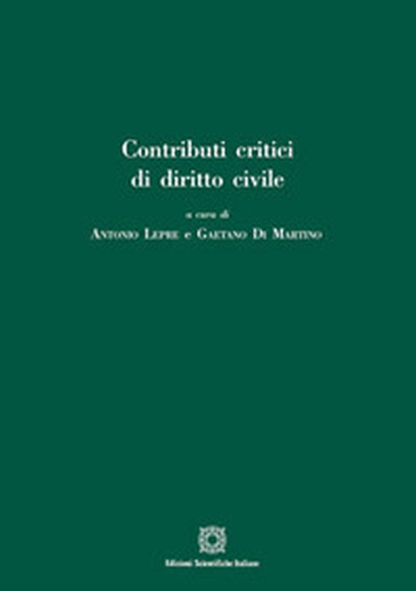 Contributi critici di diritto civile - Librerie.coop Contributi critici di diritto civile - Librerie.coop