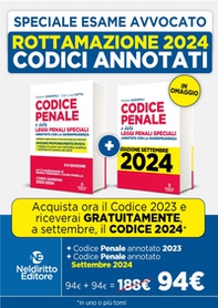 Rottamazione: Codice penale annotato con la giurisprudenza 2023-2024. Esame Avvocato 2023-2024-Codice penale annotato con la giurisprudenza 2023-2024. Esame Avvocato 2024-2025 - Librerie.coop