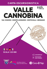 Valle Cannobina. Val Vigezzo, Monte Limidario, Centovalli, Brissago 1:25.000 - Librerie.coop
