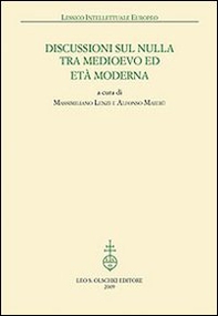 Discussioni sul nulla tra Medioevo et Età Moderna - Librerie.coop