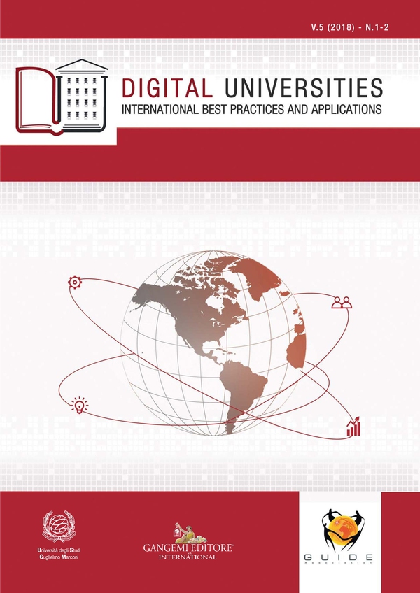 Digital Universities V.5 (2018) n. 1-2 - Librerie.coop Digital Universities V.5 (2018) n. 1-2 - Librerie.coop