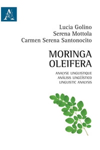 Moringa Oleifera. Analyse linguistique-Análisis lingüístico-Linguistic analysis - Librerie.coop