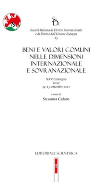Beni e valori comuni nelle dimensioni internazionale e sovranazionale. XXV Convegno, Lecce 24-25 settembre 2021 - Librerie.coop