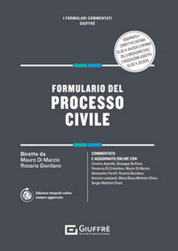Formulario del processo civile - Librerie.coop Formulario del processo civile - Librerie.coop