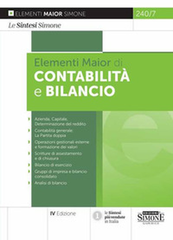 Elementi di contabilità e bilancio. Ediz. maior - Librerie.coop Elementi di contabilità e bilancio. Ediz. maior - Librerie.coop