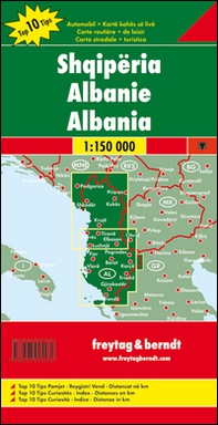 Albania 1:150.000. Ediz. albanese, francese e italiana - Librerie.coop
