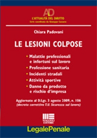 Le lesioni colpose - Librerie.coop Le lesioni colpose - Librerie.coop