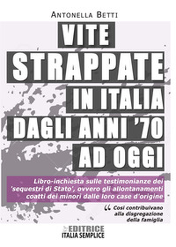 Vite strappate in Italia dagli anni '70 ad oggi - Librerie.coop Vite strappate in Italia dagli anni '70 ad oggi - Librerie.coop