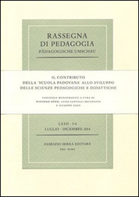 Il contributo della «Scuola padovana» allo sviluppo delle scienze pedagogiche e didattiche - Librerie.coop
