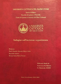 Indagini sull'incisione segantiniana - Librerie.coop