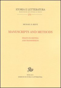 Manuscripts and methods. Essays on editing and trasmission - Librerie.coop Manuscripts and methods. Essays on editing and trasmission - Librerie.coop