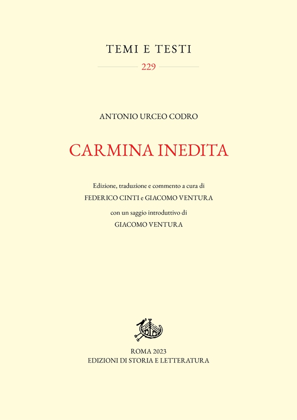 Carmina inedita - Librerie.coop Carmina inedita - Librerie.coop