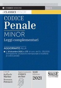 Codice penale. Leggi complementari. Ediz. minor - Librerie.coop