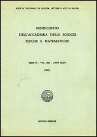 Rendiconto dell'Accademia delle scienze fisiche e matematiche. Serie IV - Librerie.coop