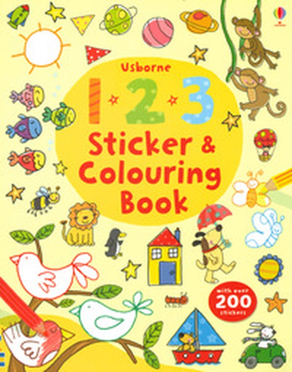 123 sticker and colouring book - Librerie.coop 123 sticker and colouring book - Librerie.coop