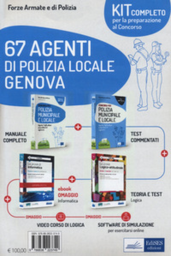 Kit Concorso Polizia locale Genova. Manuale + Test commentati + Logica - Librerie.coop Kit Concorso Polizia locale Genova. Manuale + Test commentati + Logica - Librerie.coop