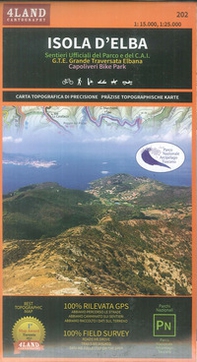 Isola d'Elba. Sentieri ufficiali del Parco e del CAI. G.T.E. Grande Traversata Elbana. Capoliveri bike park 1:25.000. Ediz. italiana, inglese e tedesca - Librerie.coop