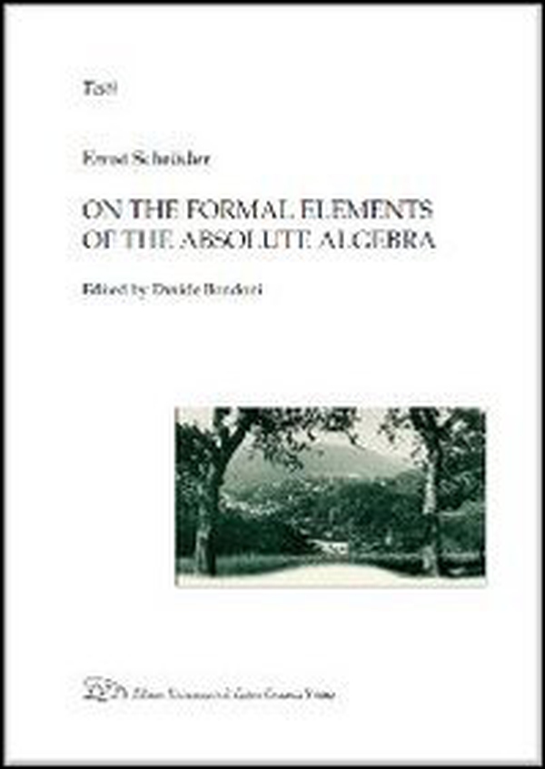 On the formal elements of the absolute algebra - Librerie.coop On the formal elements of the absolute algebra - Librerie.coop