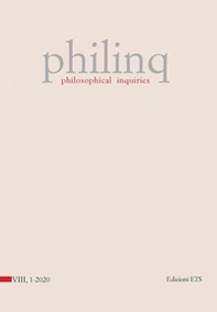 Philinq. Philosophical inquiries - Vol. 1 - Librerie.coop