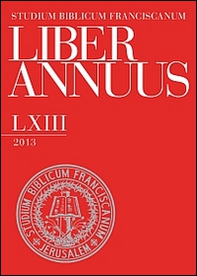 Liber annuus 2013. Ediz. italiana, inglese e tedesca - Librerie.coop