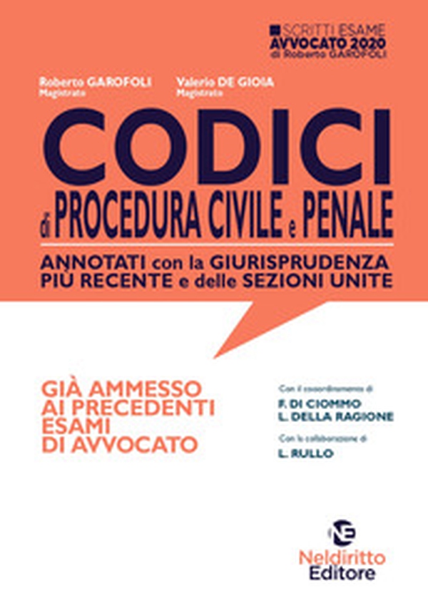 Codici di procedura civile e penale annotati con la giurisprudenza più recente e delle sezioni unite - Librerie.coop Codici di procedura civile e penale annotati con la giurisprudenza più recente e delle sezioni unite - Librerie.coop